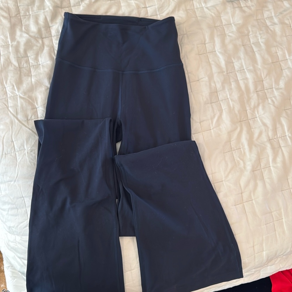 Navy lululemon flare leggings size 4